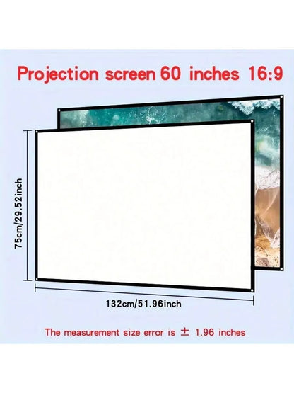 Portable Mini Projector with Full HD 1080P Support -Includes Remote Control, Usb-Powered, Ideal for Smartphones, and USB Devices