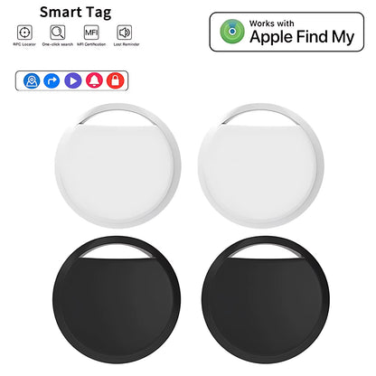 Smart Bluetooth Mini GPS Tracker Work with Find My APP Itag anti Lost Reminder Device MFI Rated Locator Car Key Pet Kids Finder