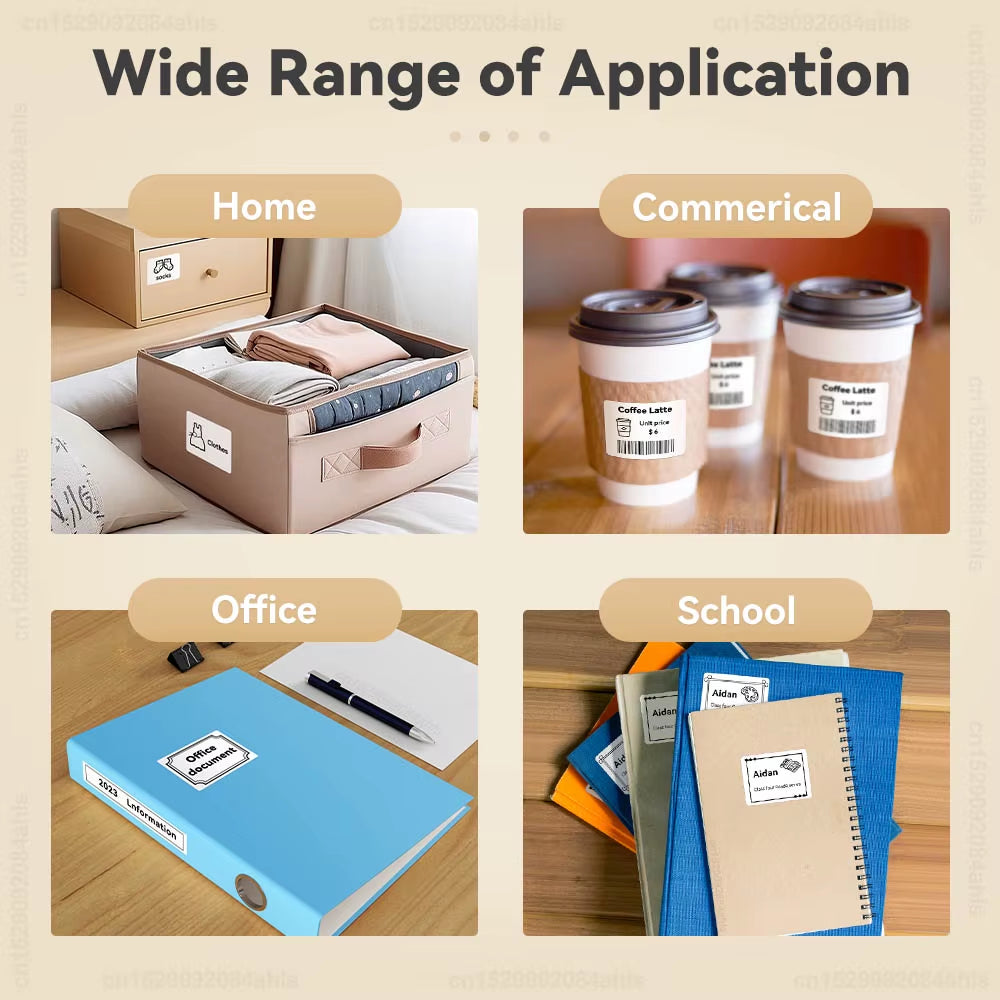 P50 Label Maker Mini Portable Thermal Printer Similar to E210 M110 Wireless Labeling Machine DIY Printing Self-Adhesive Sticker