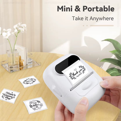 P50 Label Maker Mini Portable Thermal Printer Similar to E210 M110 Wireless Labeling Machine DIY Printing Self-Adhesive Sticker